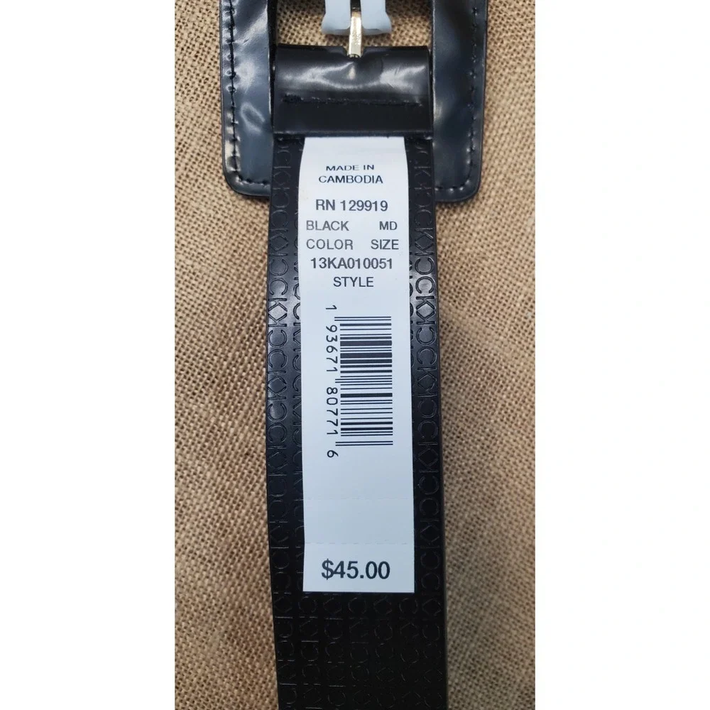 Calvin Klein 25 mm Black/Black Reversable Belt 13KA010051 40 In MSRP $45